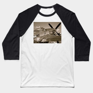 Stang Evil Vintage Mustage Fighter Plane Baseball T-Shirt